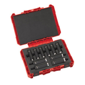 Milwaukee 1/2" pitkä voimahylsysarja 8-21 mm 10 osaa