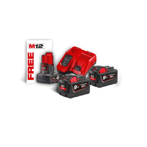 Milwaukee M18 NRG-902 (pikalaturi+2xM18B9)